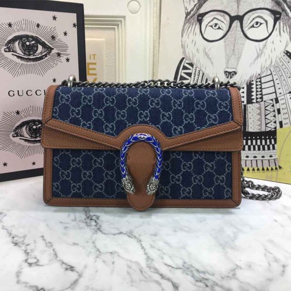 Dionysus small Shoulder Bag Blue