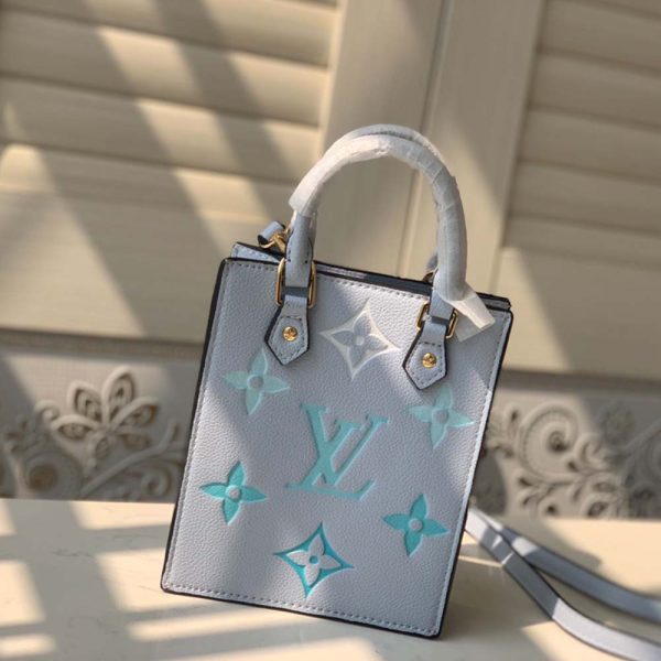 PETIT SAC PLAT M80449 BLUE/PINK/BEIGE