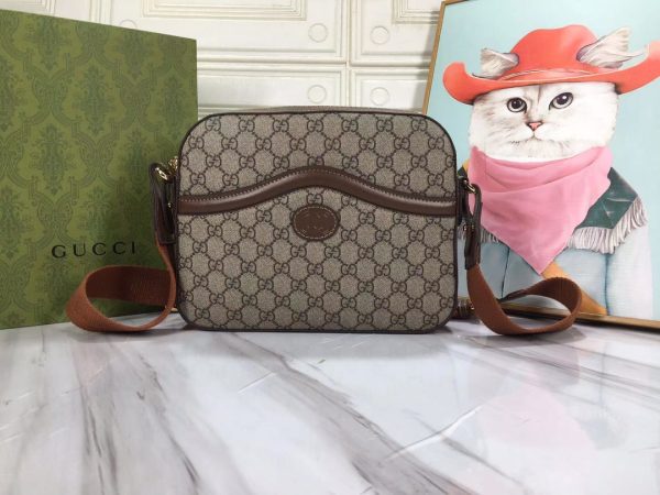 Messenger bag with Interlocking G 675891