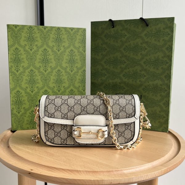 Horsebit 1955 small shoulder bag-Beige