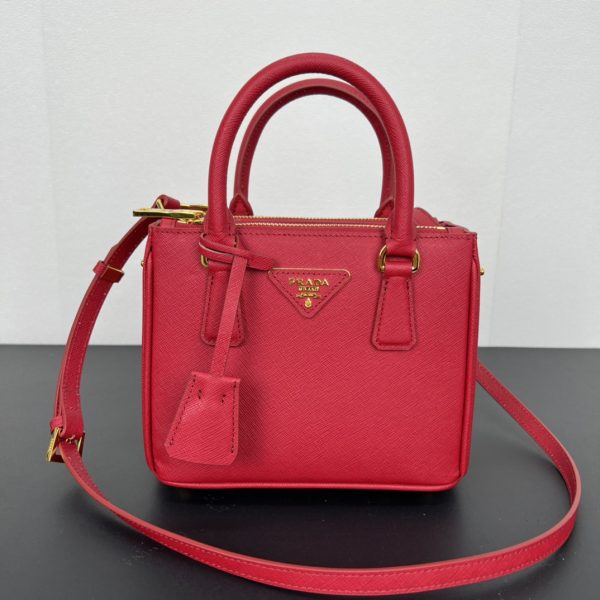 Prada Galleria Saffiano leather mini-bag red