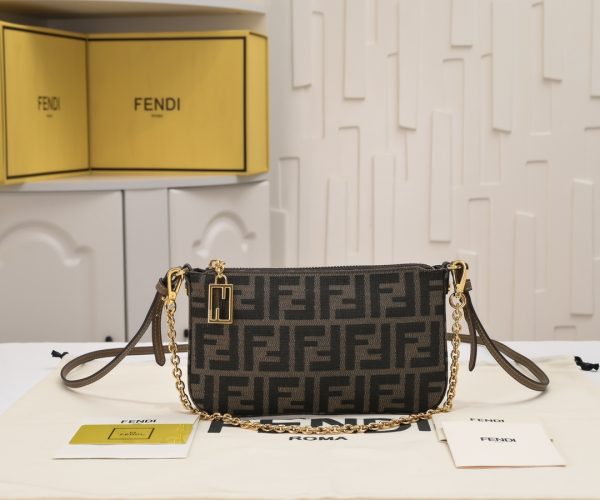 Baguette Pouch Clutch Bag with Fine