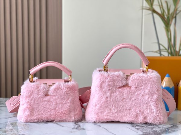 Mink Fur Capucines pink