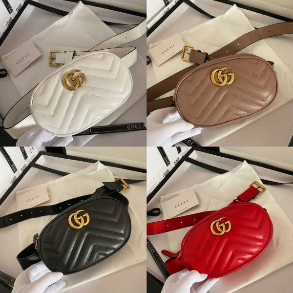 Marmont Matelassé Leather Belt Bag 4color