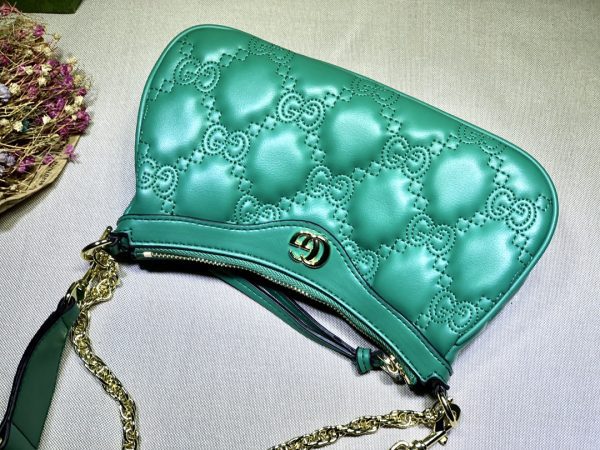 GG MATELASSÉ HANDBAG green