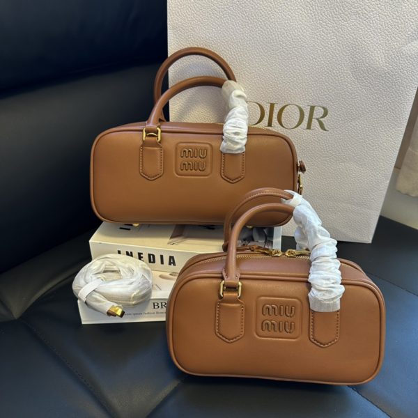 Arcadie leather bag s/m brown
