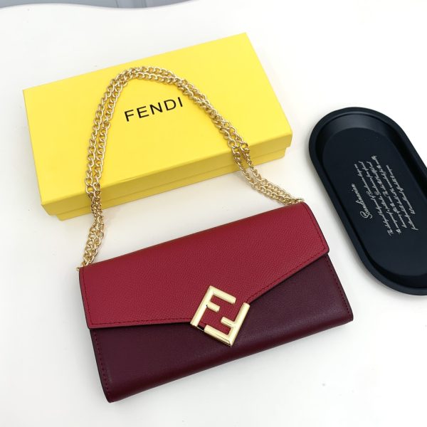 FF Diamonds Continental With Chain red