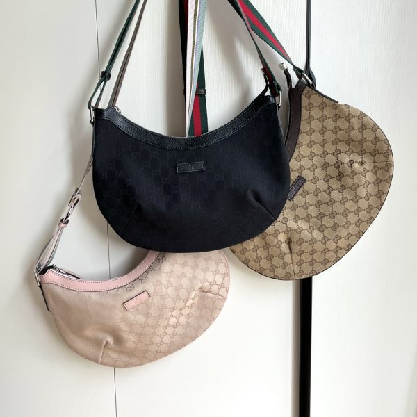 GG Canvas Leather Shoulder Bag