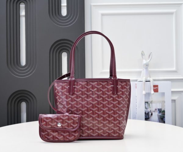 Anjou Mini Bag-wine red