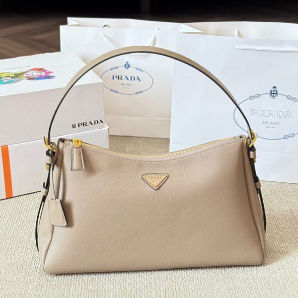 Prada Aimée large leather shoulder bag-3 colors
