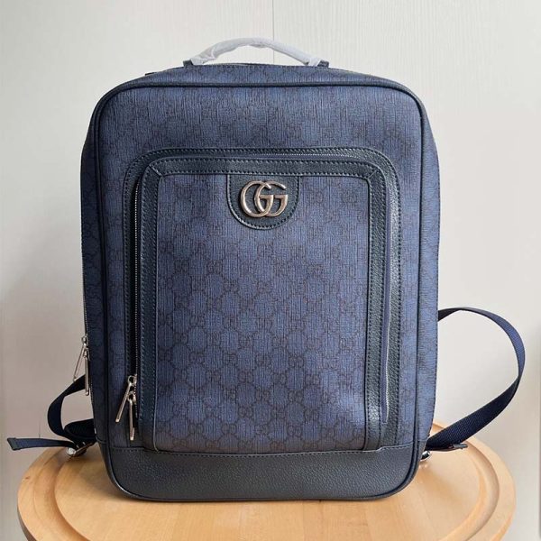 Medium Backpack With Double G navyblue