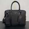 Re-Nylon and Saffiano leather briefcase 2VE871 (1)