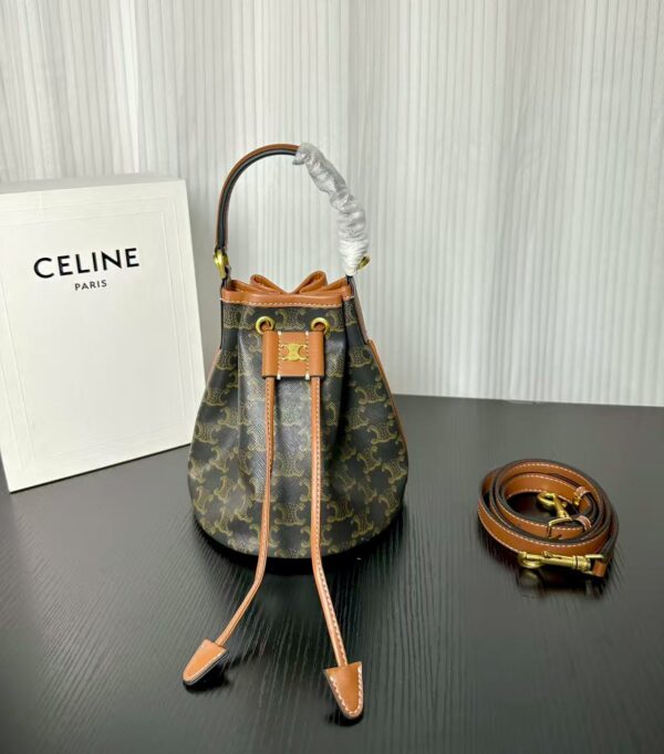 TEEN CLARA BAG IN Triomphe Canvas and calfskin