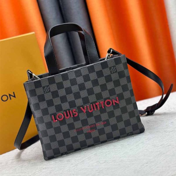 Shopper Tote 25 Damier Graphite (1)