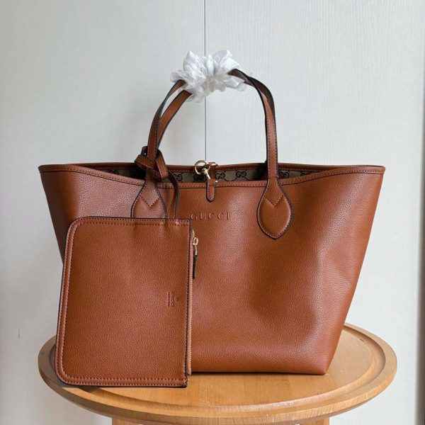 Gucci Totissima large reversible tote bag Brown