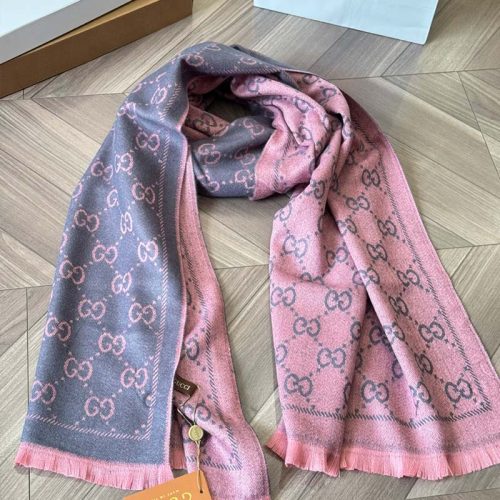 GG wool jacquard scarf (1)
