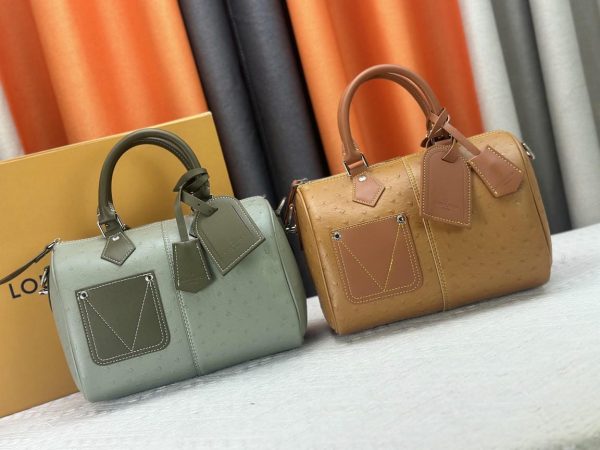 Speedy 25 Bandoulière ostrich leather (17)
