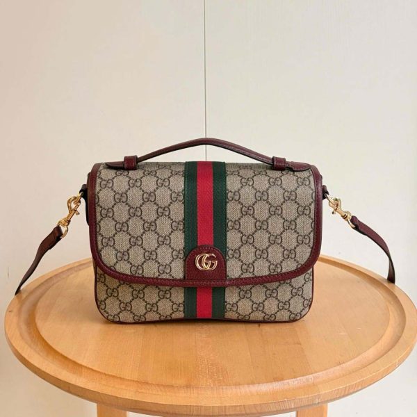 New Ophidia medium top handle bag