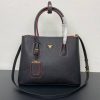 Double Saffiano leather tote bag (1)