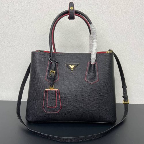 Double Saffiano leather tote bag (1)