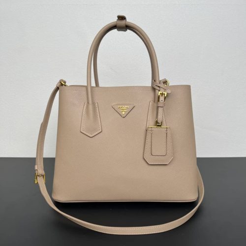 Double Saffiano leather tote bag (11)