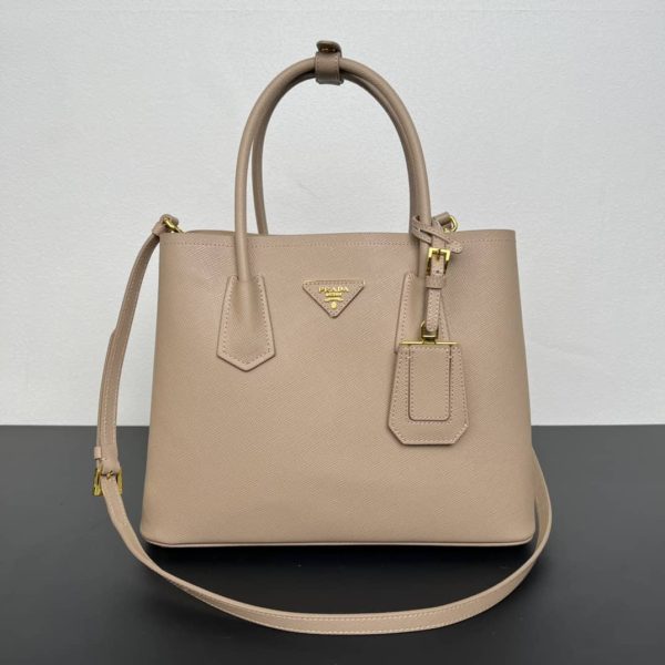 Double Saffiano leather tote bag (11)