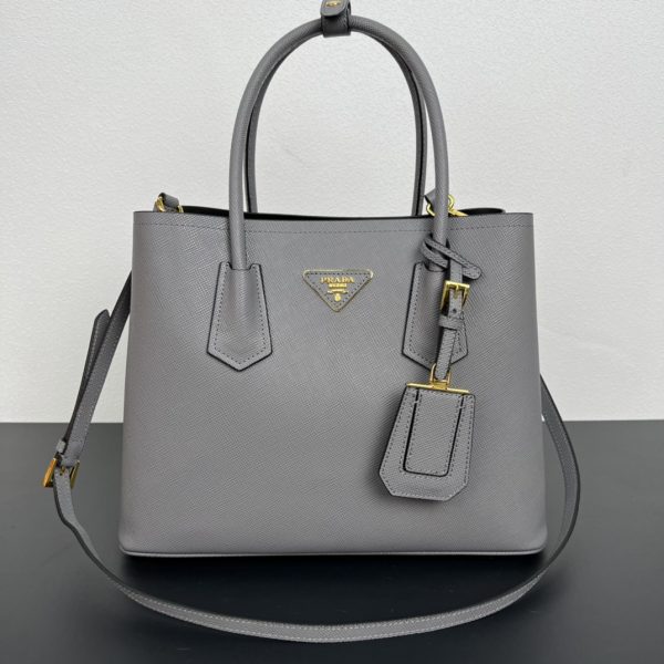 Double Saffiano leather tote bag (21)