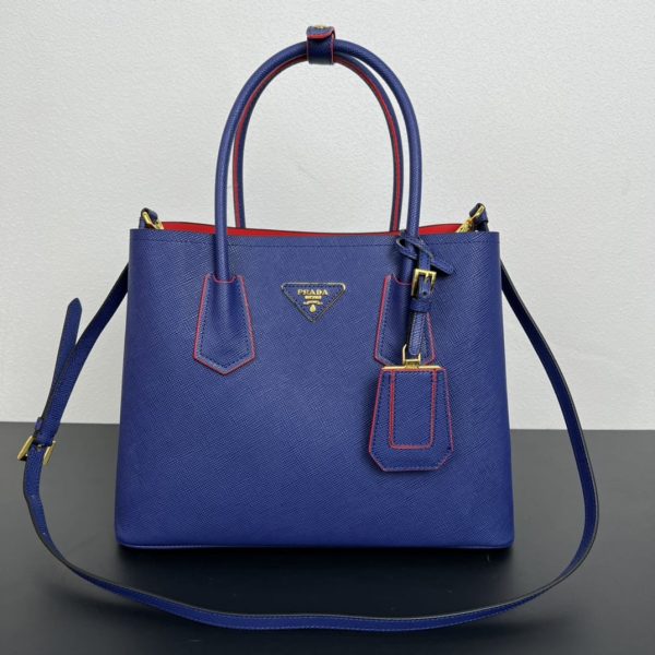 Double Saffiano leather tote bag (37)