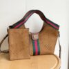 Gucci Giglio small tote bag suede (8)