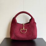 Gucci Softbit medium top handle bag suede (1)