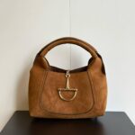 Gucci Softbit medium top handle bag suede (28)