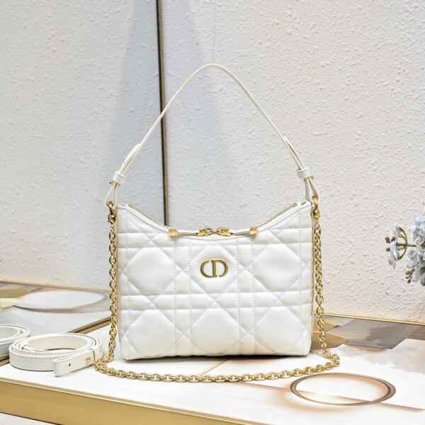 Miss Caro Diorling Mini Bag with Chain White