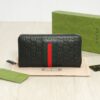 Black Ophidia zip around wallet (1)