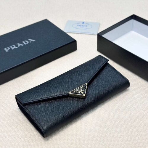 Saffiano Leather Long Wallet (1)