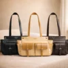 Route medium leather tote bag