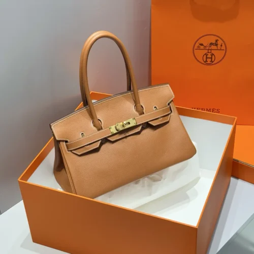 Shoulder Birkin 29 Evercolor Gold Hardware (1)