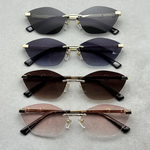 GG Eyewear cat-eye rimless sunglasses (1)