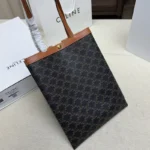 Medium Flat Shopper In Triomphe Canvas (1)