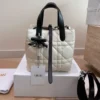 Small Dior Toujours Vertical Tote Bag bow with box (10)