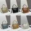 Medium leather tote bag