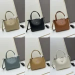 Medium leather tote bag