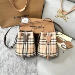 Mini Check Bucket Bag