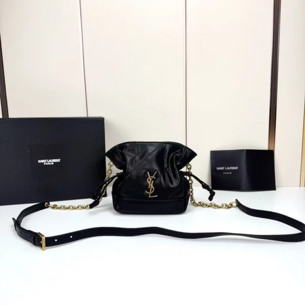 JAMIE mini shoulder pouch in lambskin