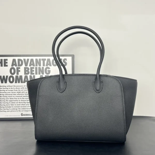 The Row Marlo 12 Matte Leather black