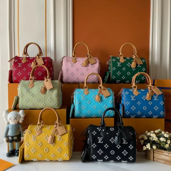 Monogram Pearls Speedy P9 Bandoulière 25